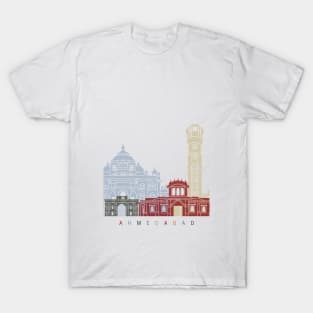 Ahmedabad skyline poster T-Shirt